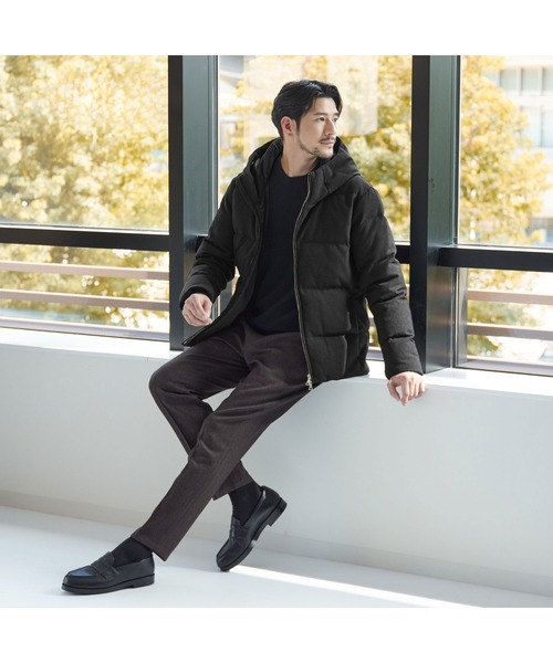 セール】【WEB限定 WARDROBE SMART】LANATEC フード ダウンジャケット