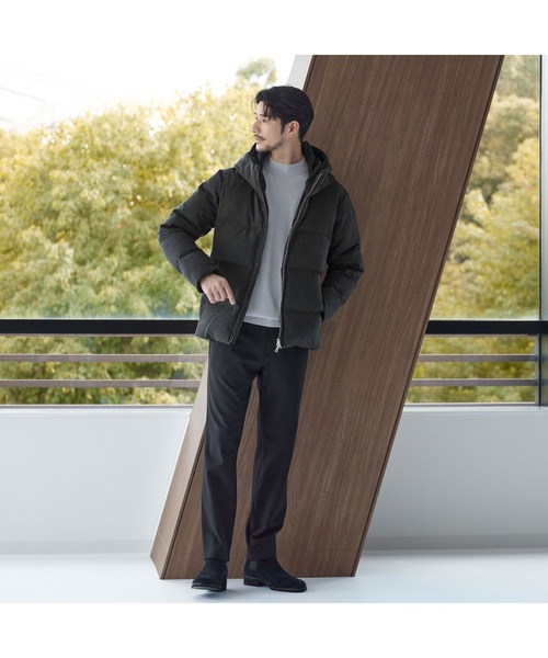 WEB限定 WARDROBE SMART】LANATEC フード ダウンジャケット(ダウン WEB限定 WARDROBE SMART】LANATEC フード ダウンジャケット(ダウン