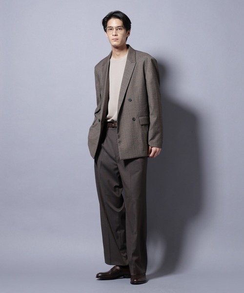 NANO universe（ナノユニバース）の「DELEGANTE グレンチェックW-Brethted ジャケット（セットアップ可）（テーラードジャケット・メンズ・その他1/その他2・L/M）」の7枚目の写真