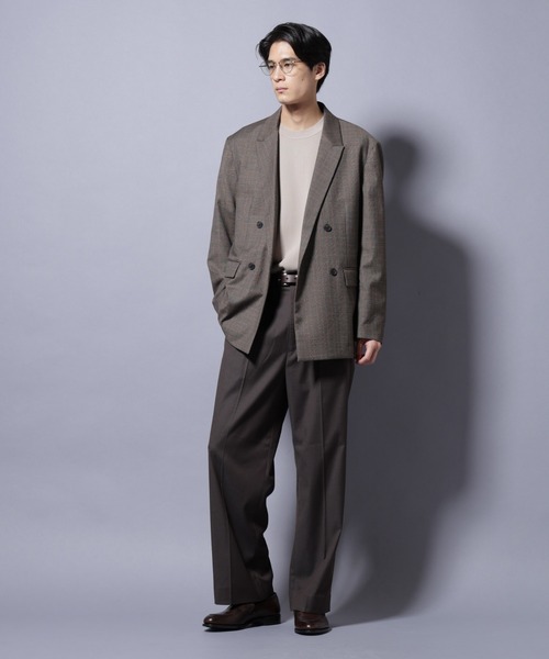 NANO universe（ナノユニバース）の「DELEGANTE グレンチェックW-Brethted ジャケット（セットアップ可）（テーラードジャケット・メンズ・その他1/その他2・L/M）」の8枚目の写真