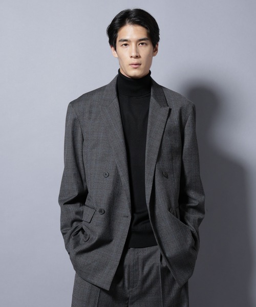 NANO universe（ナノユニバース）の「DELEGANTE グレンチェックW-Brethted ジャケット（セットアップ可）（テーラードジャケット・メンズ・その他1/その他2・L/M）」の10枚目の写真