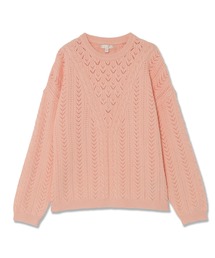 Guess | Long Sleeves Crew Neck Sylvie Pointelle Sweater ニット セーター (ニット/セーター)