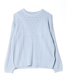 Guess | Long Sleeves Crew Neck Sylvie Pointelle Sweater ニット セーター (ニット/セーター)