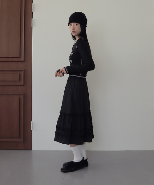 UNE MANSION(ユヌマンション)の「【2025FW新作アイテム】バイカラーオールドステッチ長袖Tシャツカットソー(Tシャツ/カットソー・レディース・ホワイト/グリーン/チャコールグレー/ブラック・FREE)」の16枚目の写真
