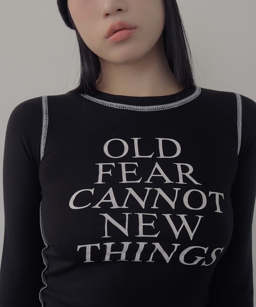 UNE MANSION(ユヌマンション)の「【2025FW新作アイテム】バイカラーオールドステッチ長袖Tシャツカットソー(Tシャツ/カットソー・レディース・ホワイト/グリーン/チャコールグレー/ブラック・FREE)」の14枚目の写真
