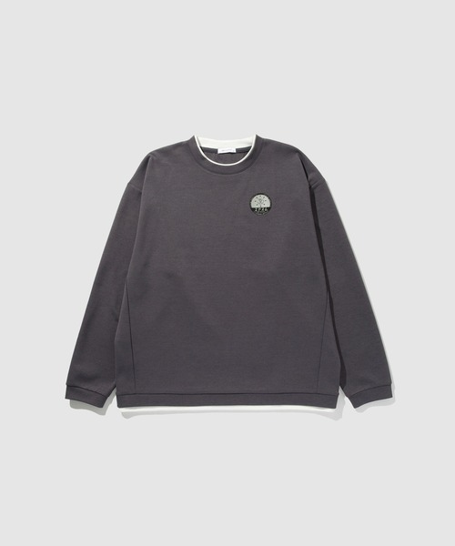 URBAN COLLECTION（アーバンコレクション）の「URBAN COLLECTION Air Smoosy 全方向ストレッチ フェイククルートレーナー（スウェット・メンズ・チャコールグレー/ブラウン/ライトグレー/パープル・XL/L/M/S）」の15枚目の写真