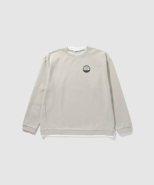 URBAN COLLECTION（アーバンコレクション）の「URBAN COLLECTION Air Smoosy 全方向ストレッチ フェイククルートレーナー（スウェット・メンズ・チャコールグレー/ブラウン/ライトグレー/パープル・XL/L/M/S）」の16枚目の写真