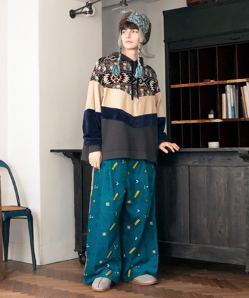 チャイハネ(チャイハネ)の「【チャイハネ】パチシェ耳付きニットキャップ(ニットキャップ/ビーニー・レディース・ベージュ・FREE)」の3枚目の写真