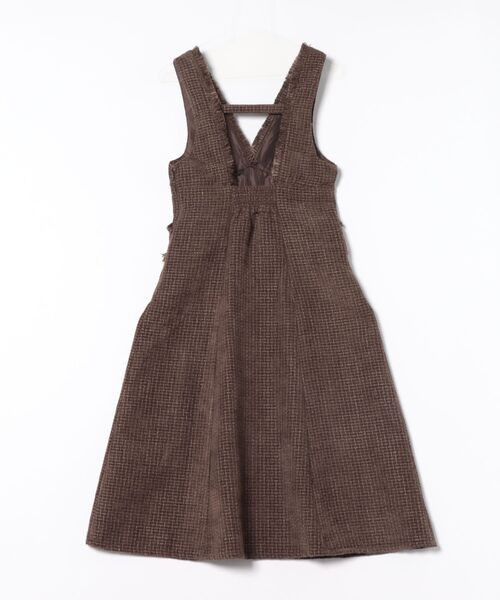 12Twelve Agenda（トゥエルブ　アジェンダ）の「フリンジツイードフレアジャンスカ（ワンピース・レディース・ブラウン/ブラック/グレイッシュベージュ・M）」の20枚目の写真