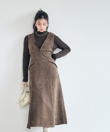 12Twelve Agenda | フリンジツイードフレアジャンスカ(ワンピース)