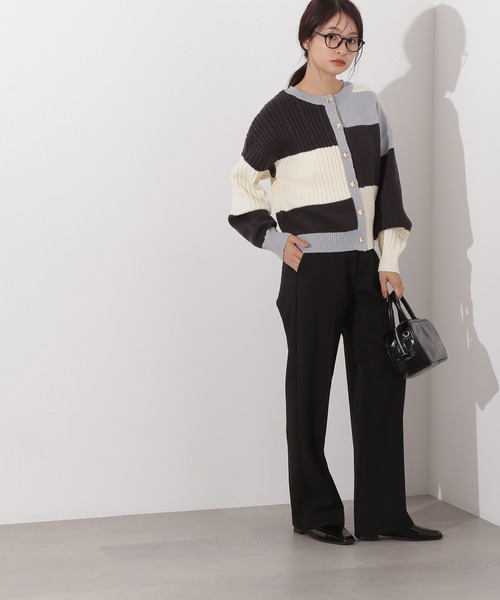 N.（N. Natural Beauty Basic）（エヌエヌナチュラルビューティーベーシック）の「カラーブロッキングカーディガン（カーディガン/ボレロ・レディース・グレー系その他/ブラウン系その他/ピンク系その他・MEDIUM）」の22枚目の写真