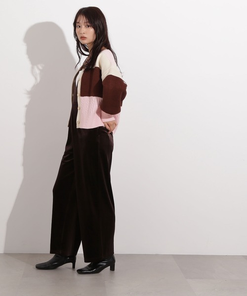 N.（N. Natural Beauty Basic）（エヌエヌナチュラルビューティーベーシック）の「カラーブロッキングカーディガン（カーディガン/ボレロ・レディース・グレー系その他/ブラウン系その他/ピンク系その他・MEDIUM）」の15枚目の写真