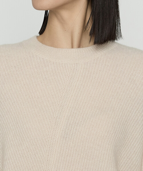 Gabardine K.T（ギャバジンケーティー）の「ウールタムヤーン  マシュマロニット（ニット/セーター・レディース・ブルー/キナリ/ネイビー/グレー・9号）」の22枚目の写真