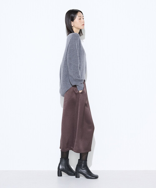 Gabardine K.T（ギャバジンケーティー）の「ウールタムヤーン  マシュマロニット（ニット/セーター・レディース・ブルー/キナリ/ネイビー/グレー・9号）」の18枚目の写真