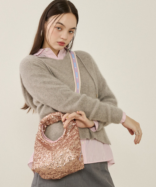 LeSportsac(レスポートサック)の「SM MARCHE BAG ローズプラネット(ショルダーバッグ・レディース・ピンク・FREE)」の1枚目の写真