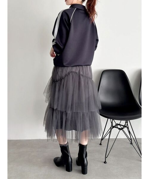 dazzlin（ダズリン）の「【FILA別注】シャツカラーカットプルオーバー（Tシャツ/カットソー・レディース・オフホワイト/ネイビー/ブラウン・FREE）」の17枚目の写真