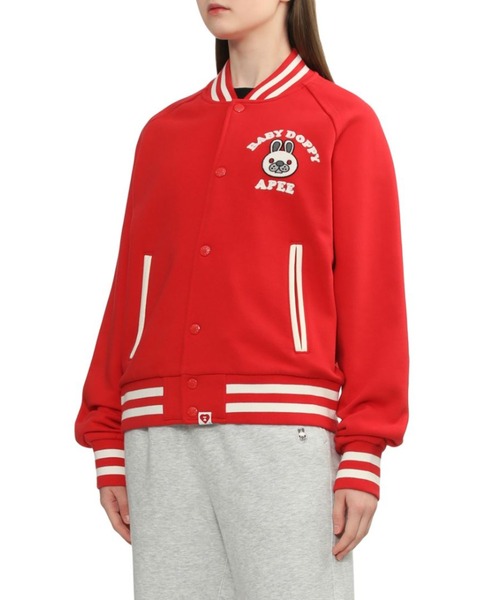 A BATHING APE（アベイシングエイプ）の「BABY DOPPY BASEBALL JACKET（ブルゾン・レディース・ネイビー/レッド・SMALL/X-SMALL）」の6枚目の写真