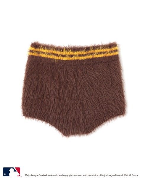 MLB（メジャーリーグベースボール）の「atmos pink MLB Shaggy Knit Short Pants / アトモス ピンク MLB シャギー ニット ショート パンツ 【SP】（その他パンツ・レディース・ホワイト/ブラウン/ネイビー・FREE）」の8枚目の写真