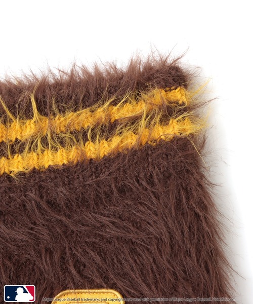 MLB（メジャーリーグベースボール）の「atmos pink MLB Shaggy Knit Short Pants / アトモス ピンク MLB シャギー ニット ショート パンツ 【SP】（その他パンツ・レディース・ホワイト/ブラウン/ネイビー・FREE）」の5枚目の写真