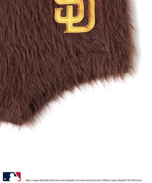 MLB（メジャーリーグベースボール）の「atmos pink MLB Shaggy Knit Short Pants / アトモス ピンク MLB シャギー ニット ショート パンツ 【SP】（その他パンツ・レディース・ホワイト/ブラウン/ネイビー・FREE）」の7枚目の写真