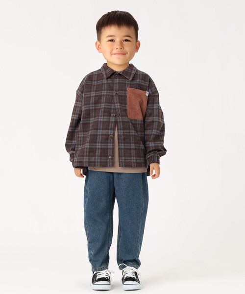 セール】SHIPS Colors:100～140cm /〈洗濯機可能〉チェック ワイド