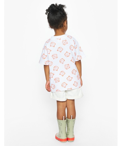 Maison Kitsune(メゾンキツネ)の「MAISON KITSUNE x HUNTER FOX HEADS KIDS TEE-SHIRT(Tシャツ/カットソー・キッズ・ホワイト/ネイビー・110-130cm/100-110cm/95-110cm/90-95cm)」の6枚目の写真