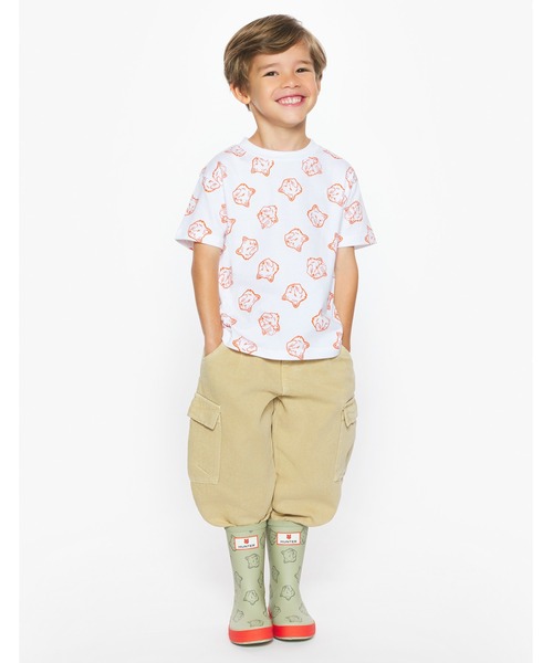 Maison Kitsune(メゾンキツネ)の「MAISON KITSUNE x HUNTER FOX HEADS KIDS TEE-SHIRT(Tシャツ/カットソー・キッズ・ホワイト/ネイビー・110-130cm/100-110cm/95-110cm/90-95cm)」の7枚目の写真