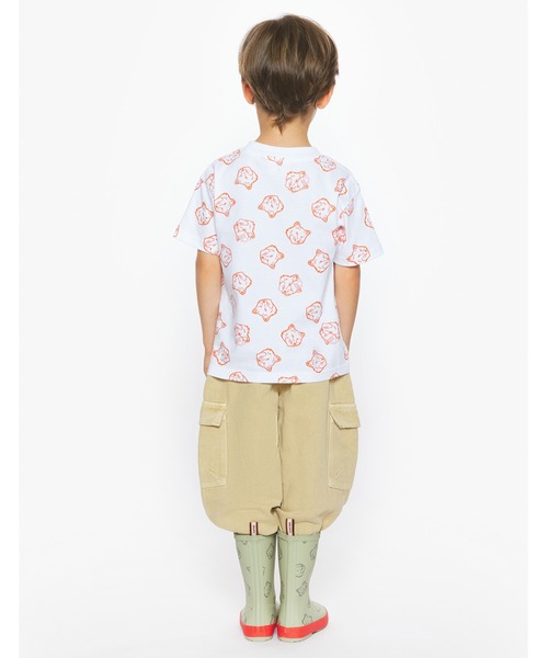 Maison Kitsune(メゾンキツネ)の「MAISON KITSUNE x HUNTER FOX HEADS KIDS TEE-SHIRT(Tシャツ/カットソー・キッズ・ホワイト/ネイビー・110-130cm/100-110cm/95-110cm/90-95cm)」の8枚目の写真