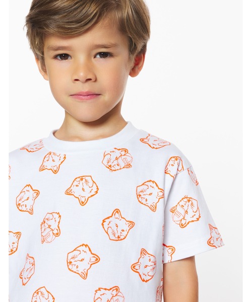 Maison Kitsune(メゾンキツネ)の「MAISON KITSUNE x HUNTER FOX HEADS KIDS TEE-SHIRT(Tシャツ/カットソー・キッズ・ホワイト/ネイビー・110-130cm/100-110cm/95-110cm/90-95cm)」の12枚目の写真