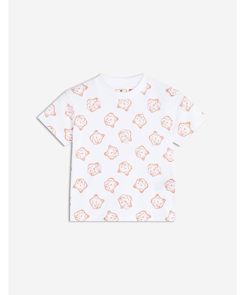 Maison Kitsune(メゾンキツネ)の「MAISON KITSUNE x HUNTER FOX HEADS KIDS TEE-SHIRT(Tシャツ/カットソー・キッズ・ホワイト/ネイビー・110-130cm/100-110cm/95-110cm/90-95cm)」の3枚目の写真