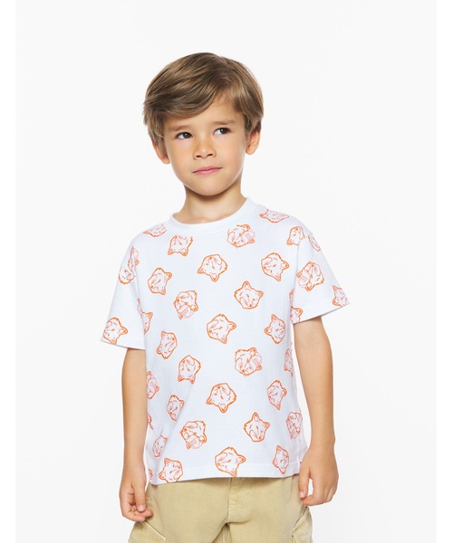 Maison Kitsune(メゾンキツネ)の「MAISON KITSUNE x HUNTER FOX HEADS KIDS TEE-SHIRT(Tシャツ/カットソー・キッズ・ホワイト/ネイビー・110-130cm/100-110cm/95-110cm/90-95cm)」の10枚目の写真