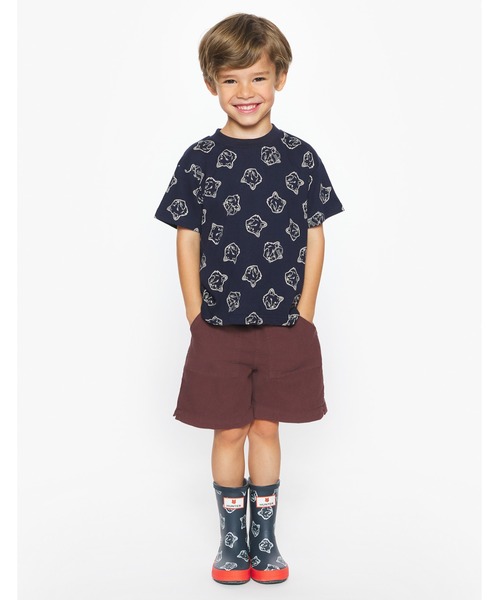 Maison Kitsune(メゾンキツネ)の「MAISON KITSUNE x HUNTER FOX HEADS KIDS TEE-SHIRT(Tシャツ/カットソー・キッズ・ホワイト/ネイビー・110-130cm/100-110cm/95-110cm/90-95cm)」の17枚目の写真