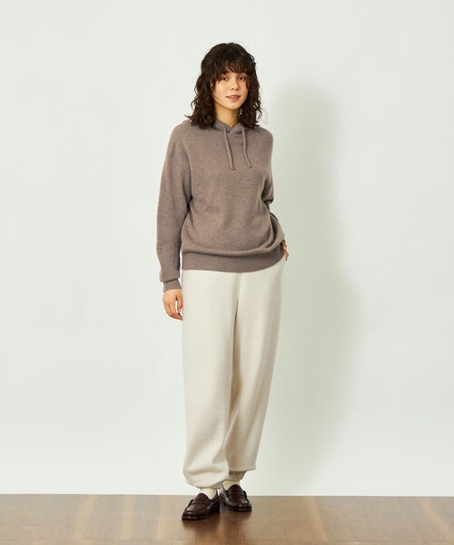 MACKINTOSH PHILOSOPHY(マッキントッシュ フィロソフィー)の「GREY LABEL ウールブークレイージーパンツ(スウェットパンツ・レディース・チャコールグレー/ホワイト系その他・2/6)」の11枚目の写真