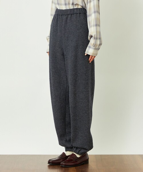 MACKINTOSH PHILOSOPHY(マッキントッシュ フィロソフィー)の「GREY LABEL ウールブークレイージーパンツ(スウェットパンツ・レディース・チャコールグレー/ホワイト系その他・2/6)」の7枚目の写真