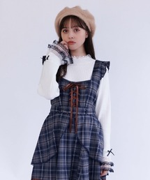 axes femme | リボン×チュールレースニット(ニット/セーター)