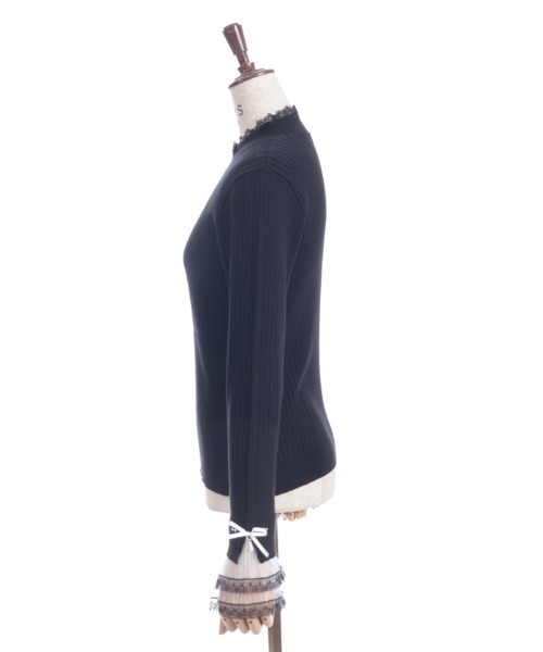 axes femme(アクシーズファム)の「リボン×チュールレースニット(ニット/セーター・レディース・ホワイト/ブラック/ラベンダー/ピンク・FREE)」の17枚目の写真