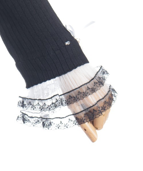 axes femme(アクシーズファム)の「リボン×チュールレースニット(ニット/セーター・レディース・ホワイト/ブラック/ラベンダー/ピンク・FREE)」の22枚目の写真