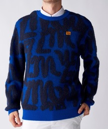 ゴルフウェアネイビーニット CALLAWAY キャロウェイ Vネック ニットセーター ネイビー系