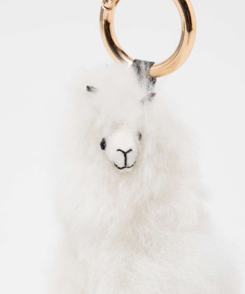 COSY（コージー）の「COSY Minimini Alpaca コージー ミニミニ アルパカ キーリング チャーム（チャーム・レディース・ホワイト系1/ベージュ系1/グレー系1・FREE）」の7枚目の写真