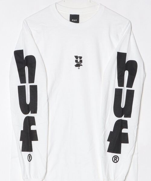 HUF(ハフ)の「HUF MEGABLAST L/S TEE ハフ メガブラスト 長袖 プリント Tシャツ(Tシャツ/カットソー・メンズ・ブラック/ホワイト・MEDIUM/SMALL/LARGE/X-LARGE)」の4枚目の写真