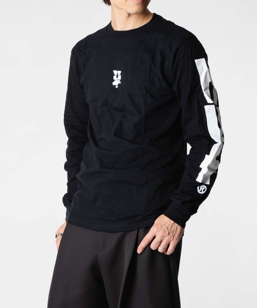 HUF(ハフ)の「HUF MEGABLAST L/S TEE ハフ メガブラスト 長袖 プリント Tシャツ(Tシャツ/カットソー・メンズ・ブラック/ホワイト・MEDIUM/SMALL/LARGE/X-LARGE)」の1枚目の写真