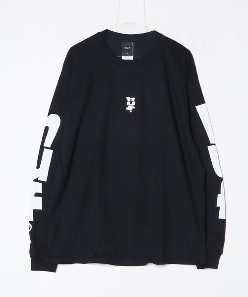 HUF(ハフ)の「HUF MEGABLAST L/S TEE ハフ メガブラスト 長袖 プリント Tシャツ(Tシャツ/カットソー・メンズ・ブラック/ホワイト・MEDIUM/SMALL/LARGE/X-LARGE)」の12枚目の写真