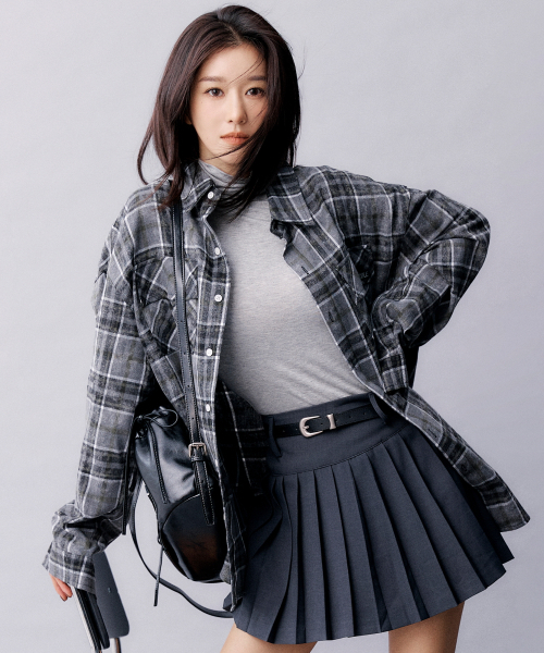 NICK&NICOLE(ニックアンドニコール)の「WESTERN TWO POCKET CHECK SHIRTS_BLACK(シャツ/ブラウス・レディース・その他・FREE)」の1枚目の写真