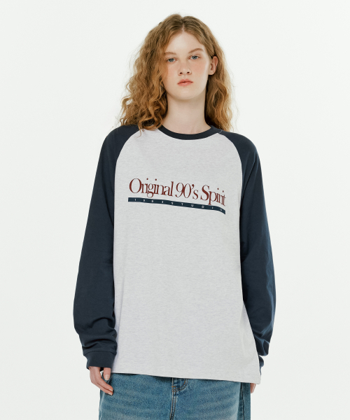 1993STUDIO(1993スタジオ)の「オリジナルラグランロングスリーブ_グレー(Tシャツ/カットソー・レディース・その他・FREE)」の3枚目の写真
