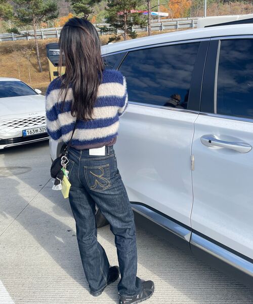 GLOWNY（グロウニ―）の「THE EMMA JEANS (DEEP BLUE)（デニムパンツ・レディース・その他・SMALL/LARGE/X-SMALL）」の3枚目の写真