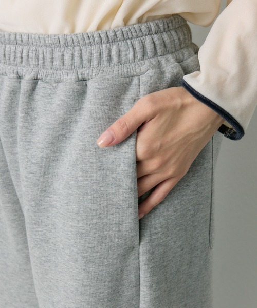 PUAL CE CIN(ピュアルセシン)の「スムースボンディングスウェットパンツ(スウェットパンツ・レディース・グレー/チャコールグレー・FREE)」の13枚目の写真