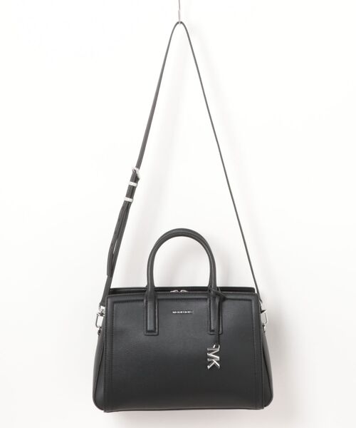 MICHAEL KORS(マイケルコース)の「LAILA レザー サッチェル ミディアム(ハンドバッグ・レディース・ブラック・FREE)」の6枚目の写真