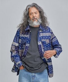 セール】RUG PATTERN KNIT JACKET（ノーカラージャケット）｜Ameri