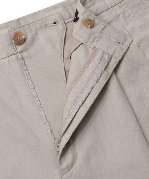 MUSINSA STANDARD(ムシンサスタンダード)の「コットンリネンツータックワイドパンツ【ベージュ】(その他パンツ・メンズ・その他・38/36/34/32/30/31/33/26/27/28/29)」の5枚目の写真
