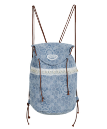 TYPESERVICE（タイプサービス）の「Pearl Trim Denim Bag [Blue]（バックパック/リュック）」